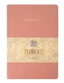 Купить Ежедневник дат. 2026г. А5 176л "FLOREALE. Cedar Rose" 7Б, иск.кожа, тв.переплет, тонир.блок, тисн.фольгой, запечат.торец, ляссе, инд.уп — Фото №1