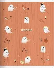 Купить Тетрадь 48л кл. ТЕМА "Boo. История", мел.картон, микротекстурирование, ламинация, справ.мат-лы, QR код — Фото №1