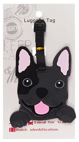 Купить Багажная бирка на чемодан Французский бульдог (ПВХ) (9х9) (12-7348-Z3) — Фото №1