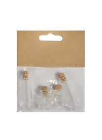 Купить Набор стеклянных бутылочек (12х46 мм/2 шт+16х22 мм/2 шт) (1400020) (упаковка) — Фото №1