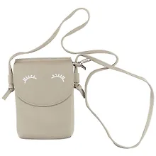 Купить Сумка на кнопке Глазки (кожзам) (22х16) — Фото №1