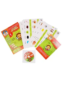 Купить Интерактивное учебное пособие "Английский для детей без учителей" (книга+дневничок+карточки+CD) — Фото №1