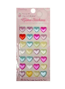 Купить Набор для творчества Наклейки сердца, 28шт, микс цветов — Фото №1