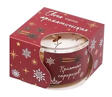 Купить Свеча ароматическая в подарочной упаковке Корица (12-7516-2L) — Фото №1