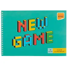 Купить Альбом для рисования Listoff, New Game, А4, 30 листов, на гребне — Фото №1