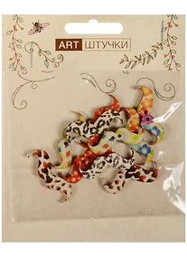 Купить Деревянные пуговицы, 10 шт усы — Фото №1