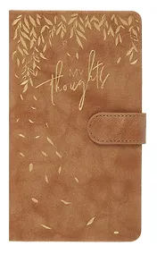 Купить Ежедневник недат. А6+ 120л "Тиволи глосс" бежевый, кожзам, тв.переплет, тиснение фольгой, магнит.клапан, офсет, ляссе — Фото №1