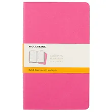 Купить Записная книжка Moleskin Cahier Journal Large, 3 шт, розовый нео, 40 листов, А5 — Фото №1