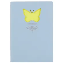 Купить Книга для записей «Butterfly», голубая, 80 листов, А6+ — Фото №1