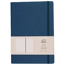 Купить Книга для записей А4- 96л кл. "Joy Book. Морской залив" иск.кожа, тонир.блок, скругл.углы, ляссе, резинка — Фото №1