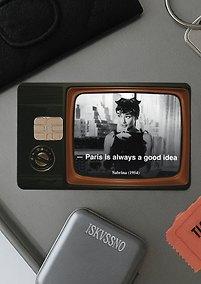 Купить Наклейка матовая на банковскую карту ISKVSSNO "Paris" — Фото №1