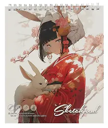 Купить Скетчбук 168*195 30л "Аниме" белый офсет, 120г/м2, спираль — Фото №1