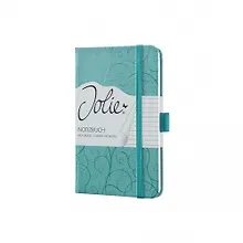 Купить Блокнот для записей А6, 174стр Jolie, тверд. обложка, матовое покрытие с тиснен. "Зеленая утонченность" — Фото №1