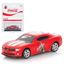 Купить 450029 Машинка литая коллекционная Motor City - Die-сast модель Coca-Cola 2013 Chevrolet Camaro SS, масштаб 1:64 (металлическая), возраст 14+ — Фото №1