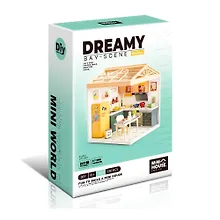 Купить 8005 Конструктор интерьерный для детского творчества – сборный домик Fairy Care «Роскошная Кухня», количество деталей - 126 (материалы: пластик, металл, картон), со световыми эффектами (подсветка инте — Фото №1