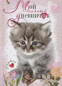 Купить Котенок с бабочкой. Дневничок — Фото №1