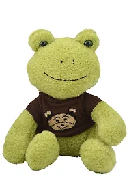 Купить Мягкая игрушка Лягушка в коричневом свитере (25см) (12-202509-BNT-07) — Фото №1