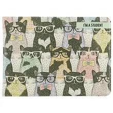 Купить Обложка для студенческого Cool Clever Cats — Фото №1