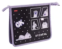 Купить Папка для тетрадей А5 "Всё лень" 1отд, молния, пластик — Фото №1