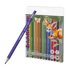 Купить Карандаши цветные 12 цветов "Safari" механические, шестигранные, ErichKrause — Фото №1