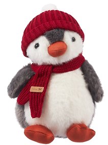Купить Мягкая игрушка Пингвин в красной шапке и шарфе (25см) (12-81223-202604_04) — Фото №1