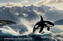 Купить Альбом для рисования 30л А4 "Косатка" склейка, мел.картон, твин-лак — Фото №1