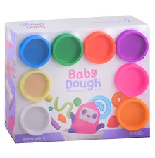 Купить Тесто для лепки "BabyDough". Набор 8 цветов (яркие цвета) — Фото №1