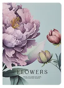 Купить Тетрадь 40л кл. "Peony", фиолетовый, карт.обл., микротекстурирование, ламинация, скрепка — Фото №1