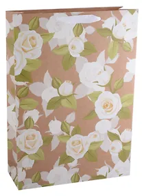 Купить Пакет А3 33*46*10 "Белые розы" жен., бум., мат.плёнка — Фото №1