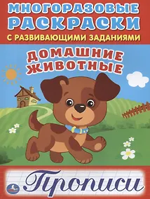 Купить Домашние животные (многоразовые раскраски с прописями). — Фото №1