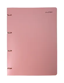 Купить Тетрадь А4 80л кл. "Mauve" на кольцах, смен.блок, пласт.обл. — Фото №1