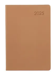 Купить Ежедневник дат. 2025г. А5 176л "Paragraph" какао, 7Б, тв.переплет, иск.кожа, покрытие Soft Touch, термотиснение, тонир.блок, скругл.углы, вырубка, ляссе, инд.уп — Фото №1