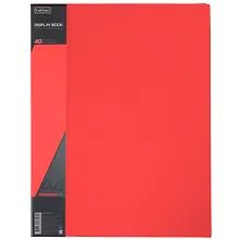 Купить Папка 40ф А4 "STANDARD" пластик 0,6мм, красная — Фото №1