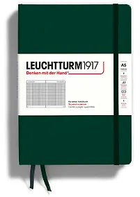 Купить Книга для записей A5 125л кл. "Medium" тв.обложка, цвет Зеленый лес, Leuchtturm1917 — Фото №1