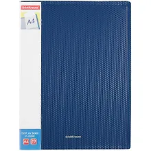 Купить Папка 20ф А4 "Diamond Original" пластик, карман на корешке, синий, Erich Krause — Фото №1