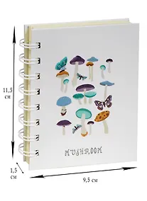 Купить Записная книжка А6 90л лин. "Mushroom", спираль, ассорти — Фото №1