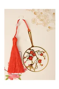 Купить Закладка для книг с подвеской Цветы Сакуры (металл) (5х5см) (12-D3-8104-202510-STB-82) — Фото №1