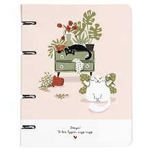 Купить Тетрадь на кольцах в клетку Be Smart, "Mur-Mur. Вжух", 120 листов — Фото №1