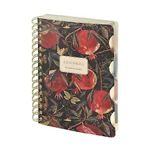 Купить Записная книжка «Flora. Гранат» А6, 120 листов в линейку, спираль, Bruno Visconti — Фото №1