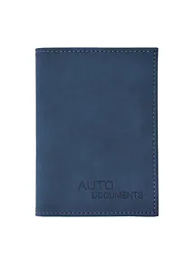 Купить Обложка, для автодокументов, кожзаменитель, синяя — Фото №1