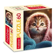 Купить Пазл 60 элементов "Пушистое счастье" детей.165х230мм — Фото №1