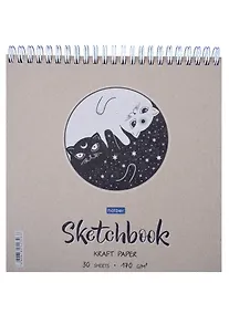 Купить Скетчбук "День-Ночь", 20 х 20 см, 30 листов — Фото №1