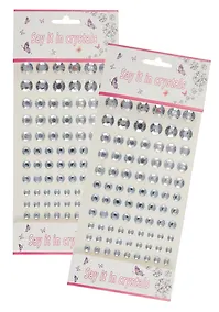 Купить Набор страз кристаллы, белые, микс размеров  2ШТ — Фото №1