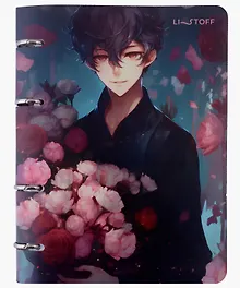 Купить Тетрадь на кольцах в клетку Listoff, "Романтик", 100 листов — Фото №1