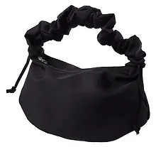 Купить Сумка-хобо (черная) (текстиль) (22х36) (12-12721-202509-NI-89) — Фото №1