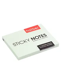 Купить Блок бумаги 76*102 самоклеящийся зеленый 100л, Hatber — Фото №1