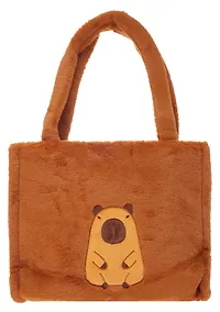 Купить Сумка-шоппер плюшевая Капибара (36х28) (12-1281-202405-B3) — Фото №1