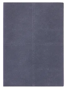 Купить Ежедневник недат. А5+ 160л "Нубук" пепельно-голубой, кожзам, мягк.переплет, тонир.блок, блинт.тиснение, справ.мат-лы, 2 ляссе, инд.уп — Фото №1