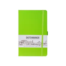 Купить Скетчбук 13*21 80л "Sketchmarker"  зеленый луг, 140г/м2, слоновая кость, тв.обл. — Фото №1