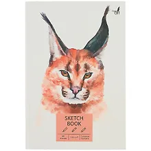 Купить Скетчбук А5+ 80л "Рысь", 100г/м2, 7БЦ — Фото №1